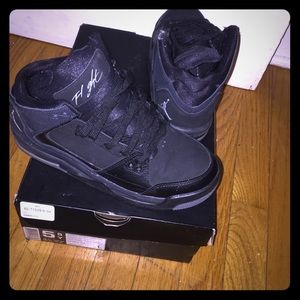 black/cool grey Jordan's