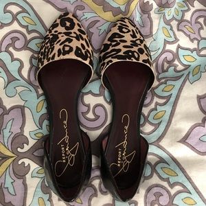Report Signature real fur leopard flats