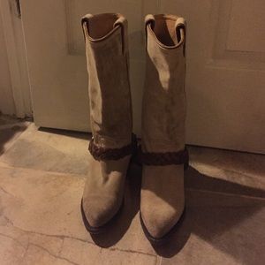 Frye leather cowboy boots