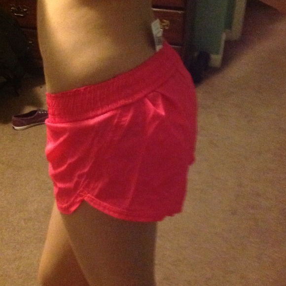 Hot Pink Exercise Shorts - Picture 3 of 4