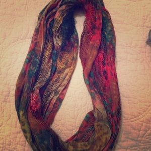 Watercolor infinity scarf