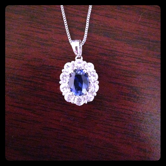 Oval Sapphire Necklace