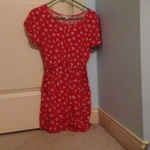 Forever 21 red cherry dress with pockets!