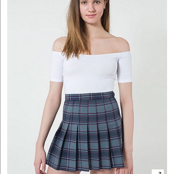 American Apparel Plaid Tennis Skirt