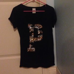 PRICE DROP Pink sparkly v neck!!!!