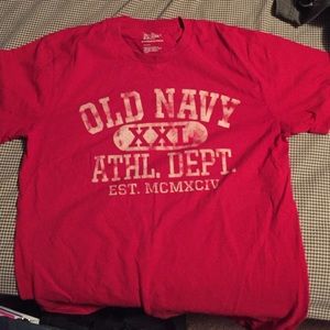 Men's Red Old Navy T Shirt