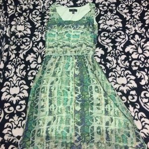 Tribal pattern high low dress