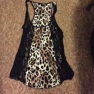 Cheetah print tank top