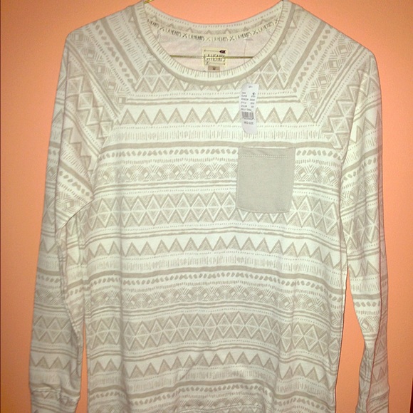 Long Sleeved Tribal Print Shirt
