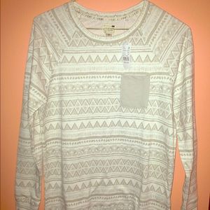 Long Sleeved Tribal Print Shirt