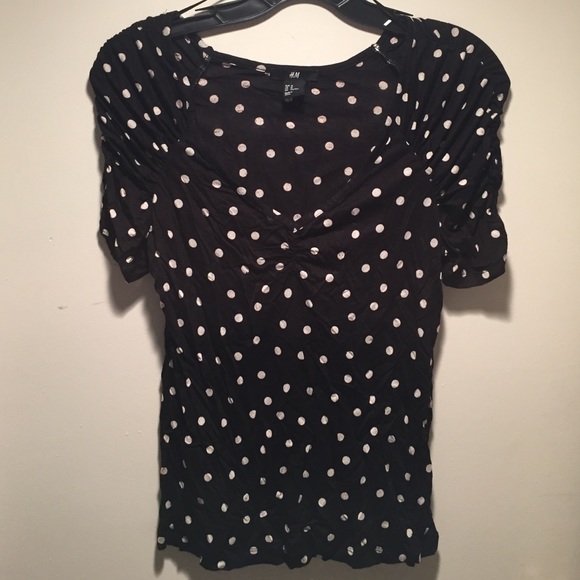 Black Polka Dot Blouse