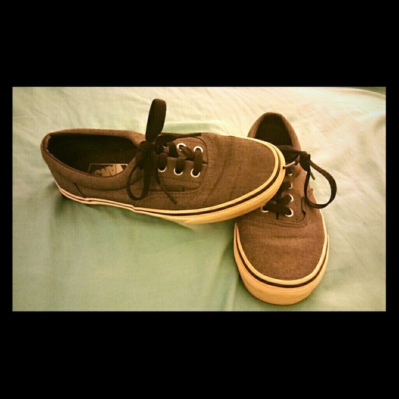 Women's Gray Vans - Picture 1 of 2