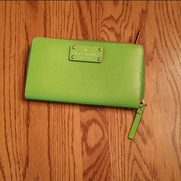 Kate Spade Lime Green Leather Wallet