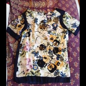Silk Floral Top