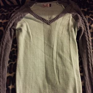 🌺 Mint & Grey lightweight Sweater