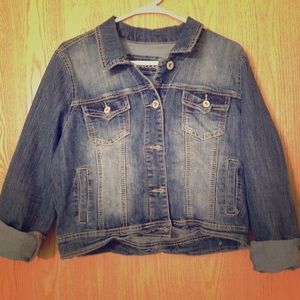 Denim 3/4 Sleeve Jacket