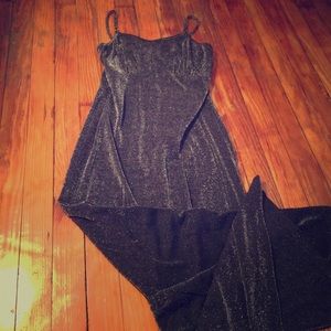 Strappy glitter maxi dress