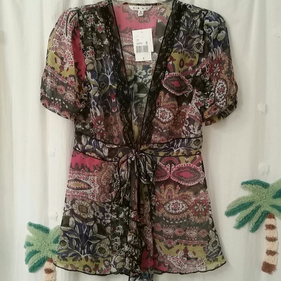 cabi tie front blouse