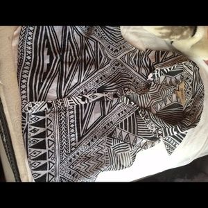 Tribal chiffon top