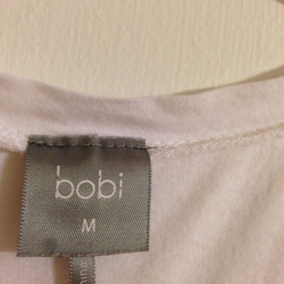 Bobi White VNeck Pocket Tee - Picture 2 of 2