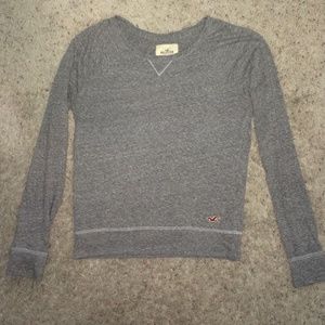 Hollister Long-Sleeve Gray Top