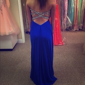 La Femme royal blue prom/pageant dress