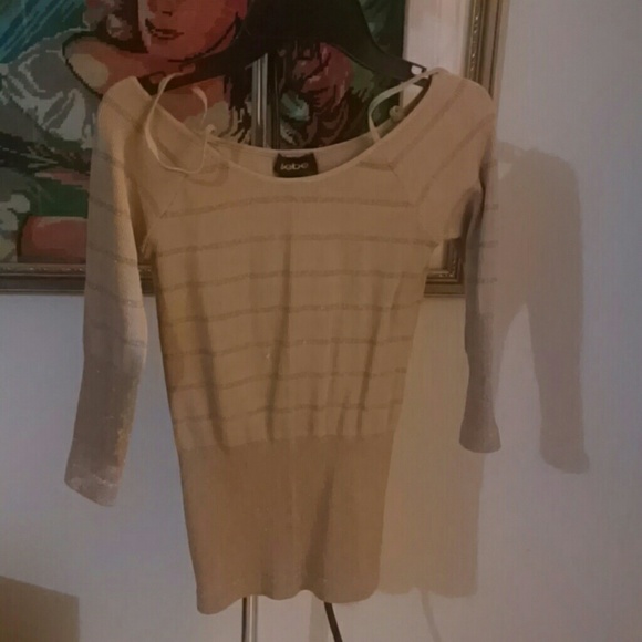 bebe Tops - Bebe Gold Bandage Top