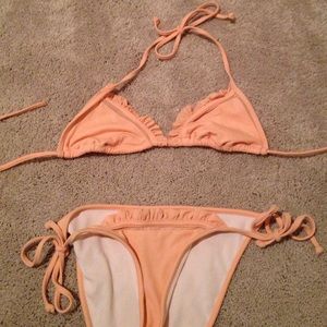 Victoria's Secret Frilly Pink Bikini