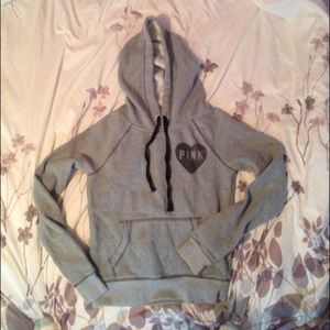 Grey PINK hoodie