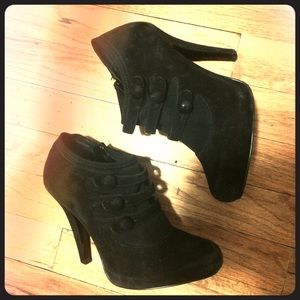 Jessica Simpson Suede Black Booties