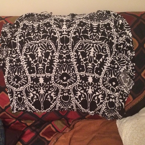 Patterned H&M Poncho Shirt