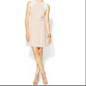 Sabine lace embellish chiffon dress