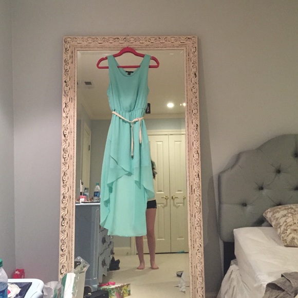 Tiffany Blue High Low Dress