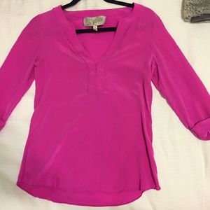 Rory Beca Pink Silk Blouse