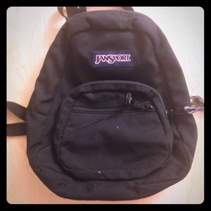 Black Mini Jansport Backpack