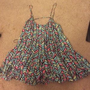 colorful dress. fairly worn but in good shape