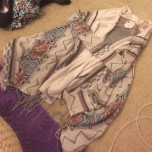 tribal print sweater