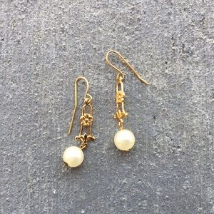 Faux Pearl Earrings