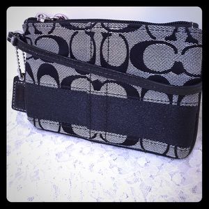 Black Coach wristlet