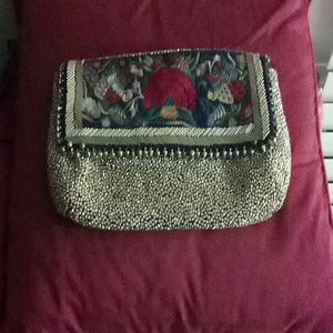 Never used Anthropologie beaded clutch