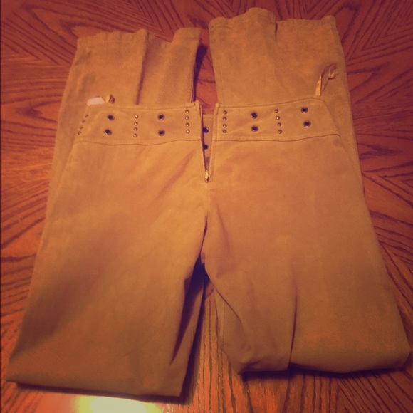 100% Leather Slacks Bootcut