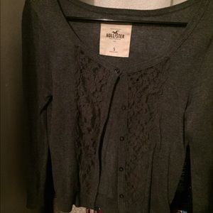 Grey Hollister Cardigan