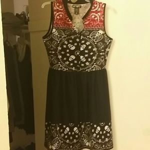 Hot topic skulls summer dress