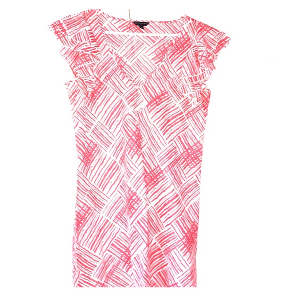Banana Republic coral pattern dress