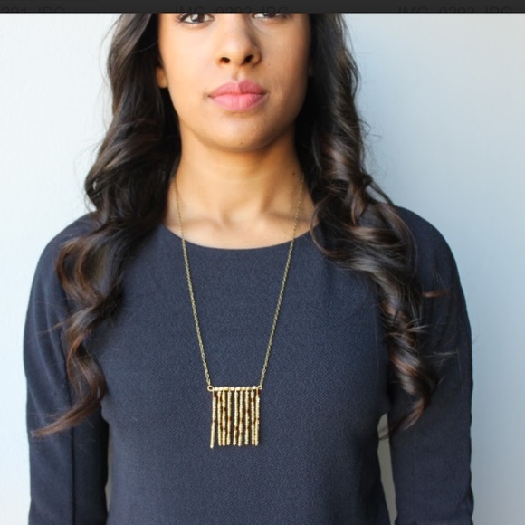Beaded Boho Fringe Necklace - Picture 1 of 3