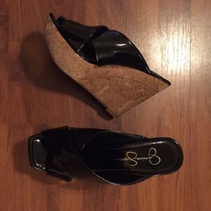 Jessica Simpson Patent Cork Clog