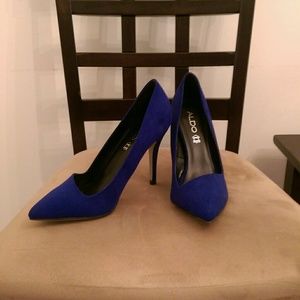 Aldo Blue Suede Pumps - Brand new