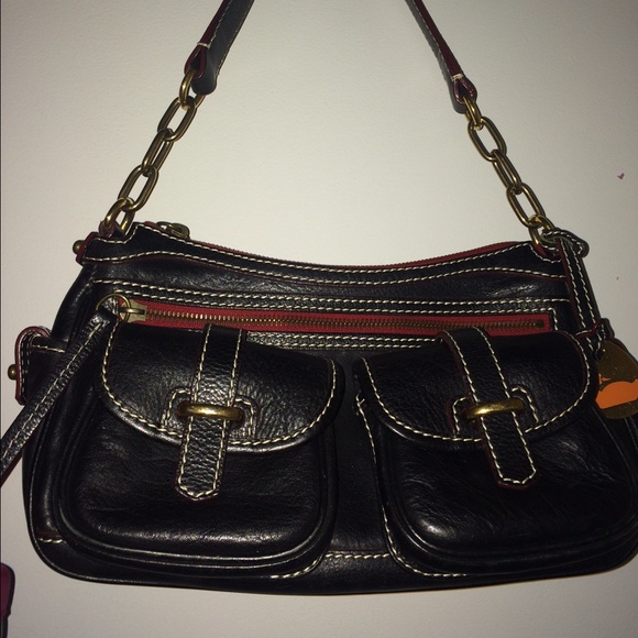Small black Dooney & Bourke leather shoulder bag
