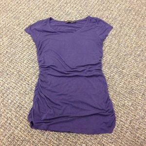 Plum Cotton/spandex short sleeve top size M