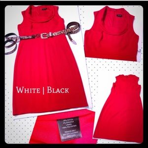 White House Black Market red dress